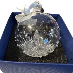 Swarovski Crystal 2013 Christmas Ball Ornament 5004498 Tree Complete With Box